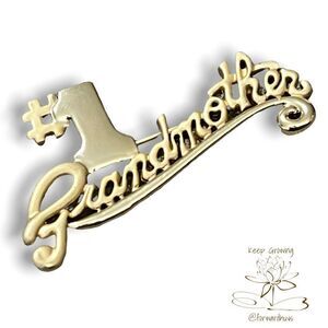 Bundle Sale 3 for $15 | #1 Grandmother Brooch Pin